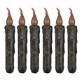 thumbnail image 2 of 6X Real Wax Pillar Taper Candle Primitive Drip Candles Flameless Flickering LED Lights Dipped Battery Operated Halloween Wedding Party, 2 of 5