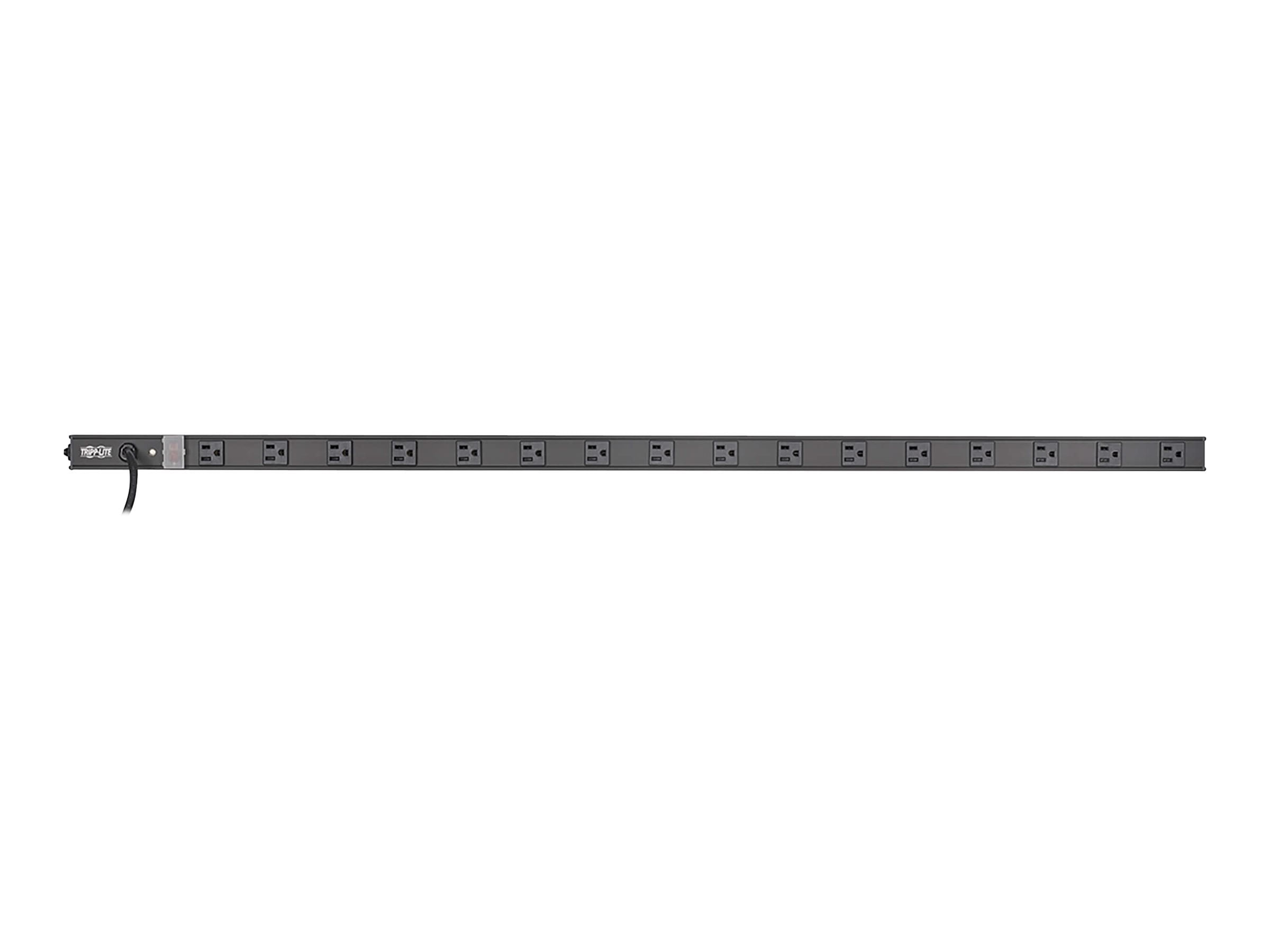Tripp Lite 16-Outlet Vertical Power Strip, 120V, 15A, NEMA 5-15P, 15 ft. Cord, 48 in., Black Housing (PS4816B)