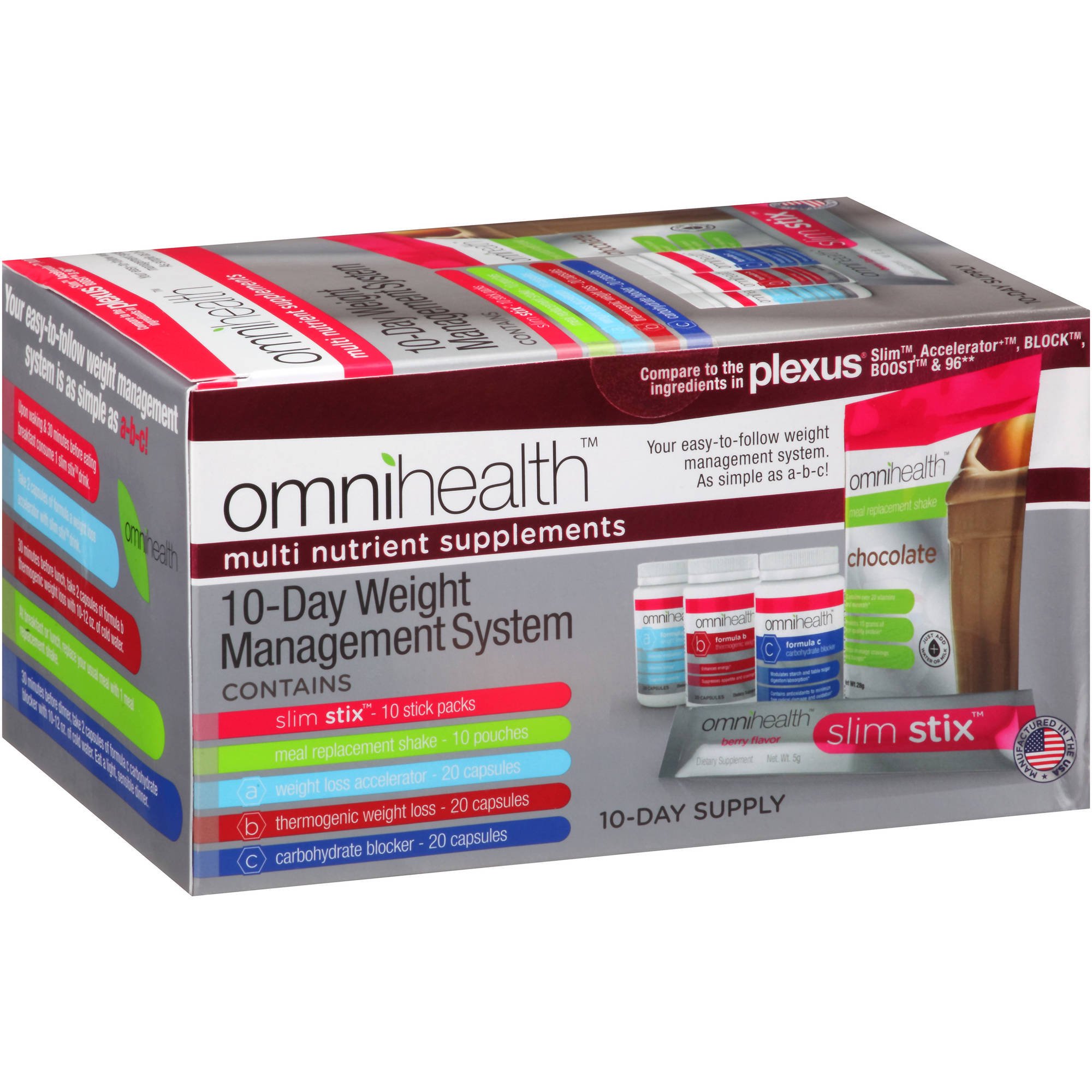 omnihealth 10-Day Weight Management System, 80 Ct