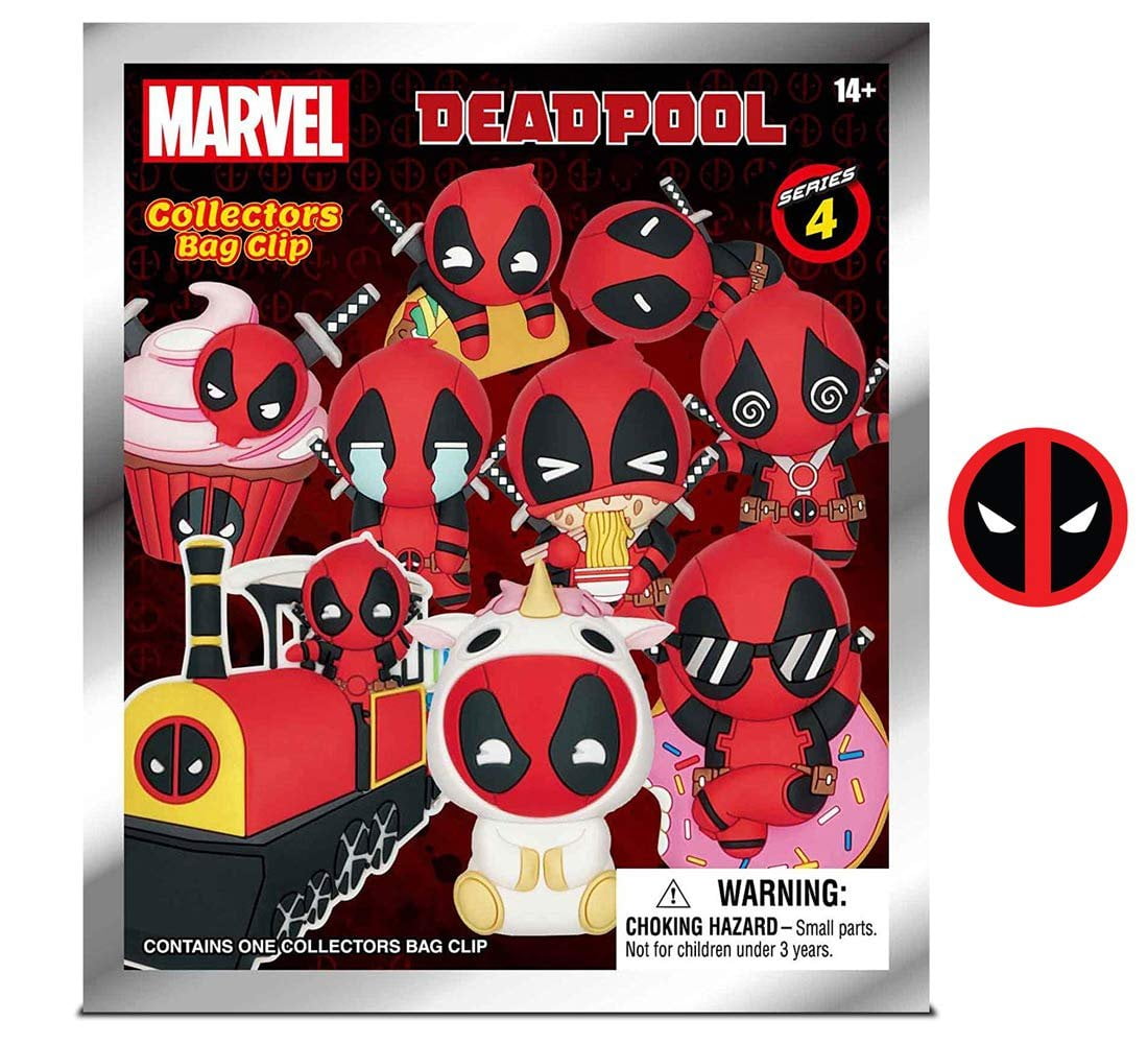 Monogram Deadpool Series 4 Deadpool KO 3D Figural Foam Bag Clip Keychain