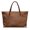 Faux Leather Texture, variant on CHAQLIN Top Handle Bag with Casual Large Capacity, Rose Floral Pattern Inner Pocket Tote Handbag for Business Daily