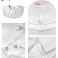 thumbnail image 3 of Zhengup Girls Peter Pan Detachable Fake Collar Half Blouse Dickey Doll Collar, 3 of 4