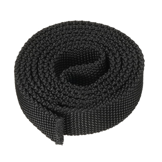 Unique Bargains 0.8' ID 3.3FT Nylon Protective Hose Sleeve, Cable Cover Sheath Protection, Black
