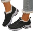 thumbnail image 5 of Uobin Women Winter Lace-Up Sneakers Warm Lined Thick Sole Casual Sports Shoes Fall Daily Wear, 5 of 7