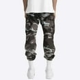 thumbnail image 6 of Blekii Men's Camouflage Print Cargo Pants, Elastic Waist Tapered Leg Utility Trousers, Casual Outdoor Pants with Multiple Pockets, Durable Fabric for Hiking Or Work, Functional, 6 of 8