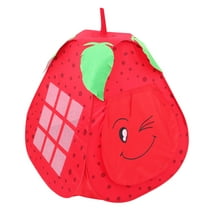 BESTOYARD House Tent for Kids Strawberry Tent Red Foldable 1Set