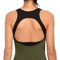 thumbnail image 6 of Women's Open Back Workout Tank Top with Built in Bra Athletic Yoga Running Shirt, 6 of 6