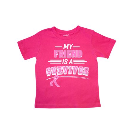 

Inktastic My Friend is a Survivor Breast Cancer Awareness Gift Toddler Boy or Toddler Girl T-Shirt