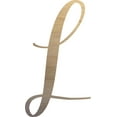 thumbnail image 1 of Unpainted Wood Letter L Craft, Paintable 3'' Tall Wood Alphabet Letter, DIY Nicholia Script Font, 1 of 3