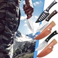 thumbnail image 1 of Cuchillo de chef de 4 pulgadas de acero forjado con alto contenido de carbono, hoja afilada de espiga completa con funda, cuchillo de cocina profesional para cocinar, acampar y hacer barbacoas., 1 of 9