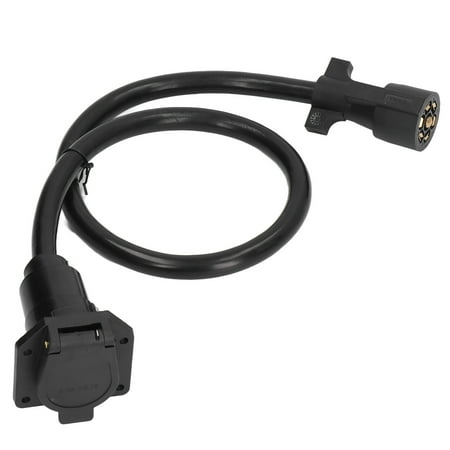 7 Way Plug Inline Trailer Cord, 7 Pin Trailer Cord Waterproof Brass