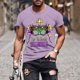 thumbnail image 2 of Camisetas de Manga Corta para Hombre Imprimir Deportes de Manga Corta Cuello Redondo Blusa Algodón Poliéster, Nueva Moda Casual Camiseta para Hombres, 2 of 5