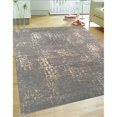 thumbnail image 2 of Pasargad Home Modern 24" x 36" Hand-Knotted Silk & Wool Area Rug in Gray, 2 of 2