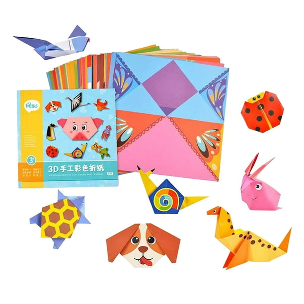 DIY Educativo Origami Papel Juguetes Jardin de infantes Juguetes para Regalos de cumpleanos l Sunnimix Juguetes de papel de origami para ninos Walmart en linea