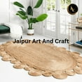 thumbnail image 5 of Jaipur Art And Craft Natural Area Rug Oval Shape Jute Handmade Braided Rustic Look Carpet Rug Size - (2.6x8 Sq Feet), (31x96 Inches), (78x240 CM), 5 of 6