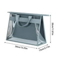 thumbnail image 3 of PPgejGEK Housse de Protection Transparente pour Sac à Main, Sac de Rangement Épaissi avec Espace Visible, Grande Capacité, Résistant à la Poussière, pour Vêtements Chaussures Accessoires, 3 of 6