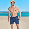 thumbnail image 2 of Pantalones Cortos Playa Casuales De Talla Grande Para Hombre, 2 of 7