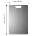 thumbnail image 2 of Oliegs Stainless Steel Cutting Board 201 Grade Non P Orus Double Si Ded Chopping Board For Kitchen Commercial Home (5 Styles Size), 2 of 3