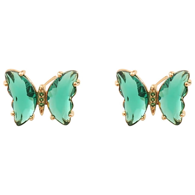 Fiudx Pendientes de Diamantes Multicolores de Moda, Diseño de Anillo Moderno, Material de Aleación, Empaque Elegante, 1 Par de Pendientes, Imprescindible para La Fashionista, Ideal para Fiestas de No