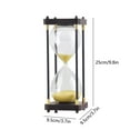 thumbnail image 3 of LEHOZIHEQ Glass Hourglass Timer, 30 Minutes Hourglass Sand Timer, for Ornament Decoration Xmas New Year Birthday Tea Coffee Table Book Shelf Hourglass Timer, 3 of 7