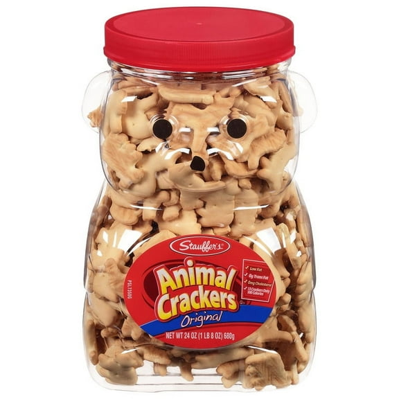 Pack of 2 Stauffer's Animal Crackers Original, 24 oz Shelf-Stable Bear Jug