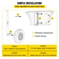 thumbnail image 6 of VEVOR Stainless Steel Deluxe Boat Transom Launching Wheels System for Zodiac Type Inflatable Boats and Aluminum Boats, 6 of 9