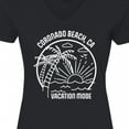 thumbnail image 4 of Inktastic Summer Vacation Mode Coronado Beach California Women's V-Neck T-Shirt, 4 of 5
