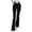 Black, variant on Women's Wide Leg Pants Horn Yoga Pants Women's High Waisand Hip Lifting Slim Sports Leisure Fitness Pants Hot Pink