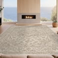 thumbnail image 2 of Design&I 2'x3' Ultra Soft Door Mat, Beige Faded Yellow Intricate Interlocking Motifs Farmhouse Vintage None Fluffy Washable Easy Care Indoor rug for Bedside Entryway, 2 of 7