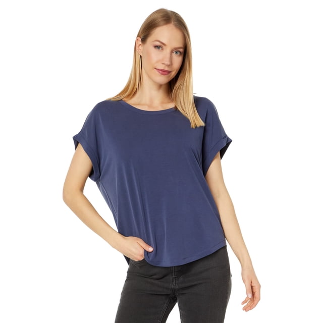 Camiseta Sandwash Dolman Lucky Brand para Mujer en Azul Marino