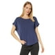 thumbnail image 1 of Camiseta Lucky Brand Sandwash Dolman para Mujer Azul Marino, 1 of 3