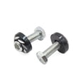 thumbnail image 3 of Unique Bargains 4pcs Black 6mm Thread Diameter Motorcycle License Plate Frame Screws Bolts Caps, 3 of 5