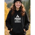 thumbnail image 4 of Casual Firefighter Hoodie for Men and Women, Unisex Pullover Hooded Sweatshirt, Comfortable Cotton Poly Blend, Casual Everyday Wear, 4 of 5