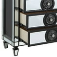 thumbnail image 6 of Varian II Dresser in Black Velvet & BLACK & Sliver FINISH, 6 of 7