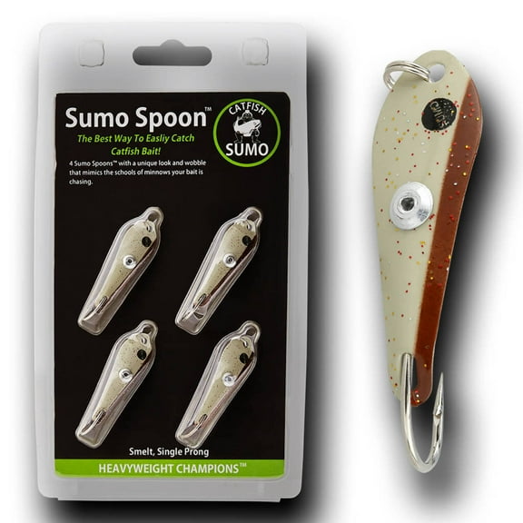 Sumo Spoon - Catfishing Bait Spoon for Skipjack, White Bass, Striped Bass and Other Baitfish, 1 5/8"