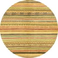 thumbnail image 1 of Ahgly Company Machine Washable Indoor Round Abstract Sedona Brown Area Rugs, 5' Round, 1 of 7
