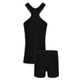 thumbnail image 4 of iiniim Girls 2PCS Ballet Dance Gym Leotard Dancewear Racer Back Tank Top with Bottoms Set, 4 of 7