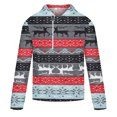 thumbnail image 4 of Sudadera Para Hombre Sudaderas Con Capucha de Moda Sudadera Con Cremallera Casual Estampado de Navidad Deportes Fitness Pullover Media Cremallera Odeerbi ODB179861, 4 of 5