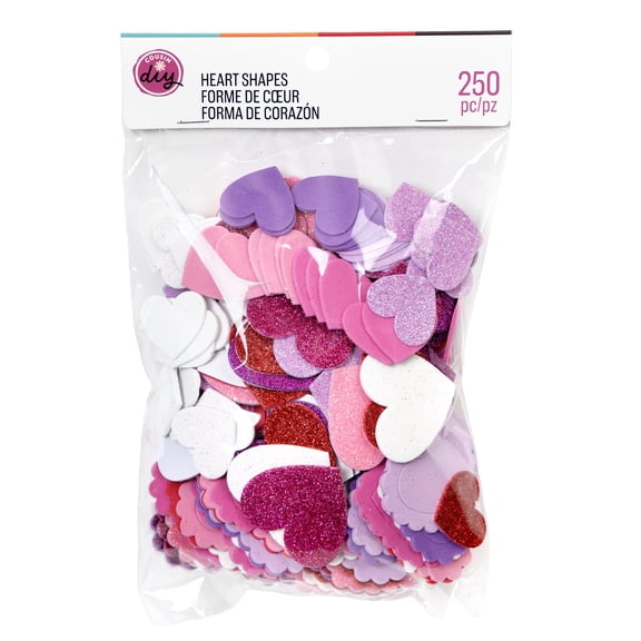 CousinDIY Foam Stickers 2mm 250/Pkg-Heart