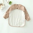 thumbnail image 6 of 6-36 months Kids Baby Feeding Bibs Waterproof Long Sleeve Apron with Pocket Toddler Burp Cloth Boys Girls Anti-dirty Art Smock (3-S), 6 of 7
