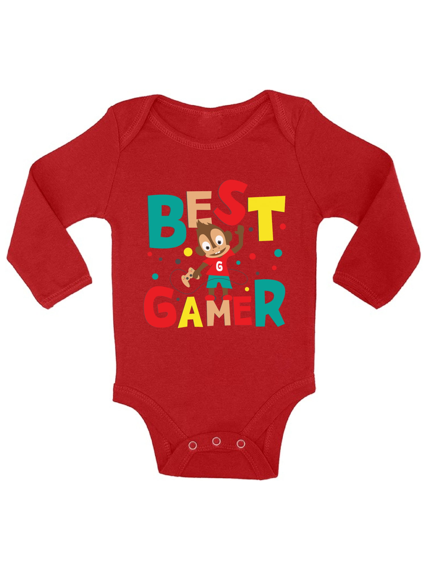 Super Mario Onesie Bodysuit Sizes Shirt Baby Shower Gift Kids Video Game Retro 