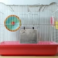 thumbnail image 2 of OATIPHO Plush Bird Hammock Grey Comfortable Hanging Bird Nest for Parrot Cage Supplies, 2 of 8