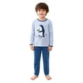 thumbnail image 4 of Byoo Boys Outfit Penguin Print Long Sleeve Round Neck Pullover Top Pants Sleepwear Loose Comfy Nightwear for Kids, 4 of 4