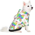 thumbnail image 2 of Balery Rainbow Llama Sudadera con Capucha para Perros Pequeños – Ropa para Mascotas, Disfraz para Perros y Gatos, Ideal para Fiestas y Cosplay-X-Large, 2 of 7