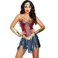 thumbnail image 2 of Disfraz de Wonder Woman para mujer, conjunto de disfraz de Halloween, fiesta de rol, disfraz, 2 of 4