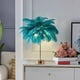 thumbnail image 5 of Lámpara de mesa con plumas | Luz nocturna LED con pilas y alimentación por USB | Lámpara de noche portátil para dormitorio, sala de estar, bodas, fiestas o decoración navideña, 5 of 7
