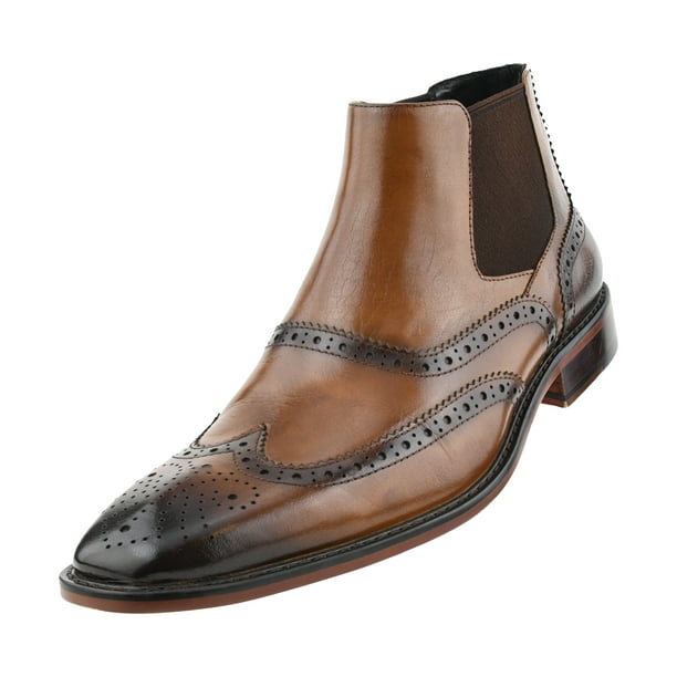 asher leather wingtip boot