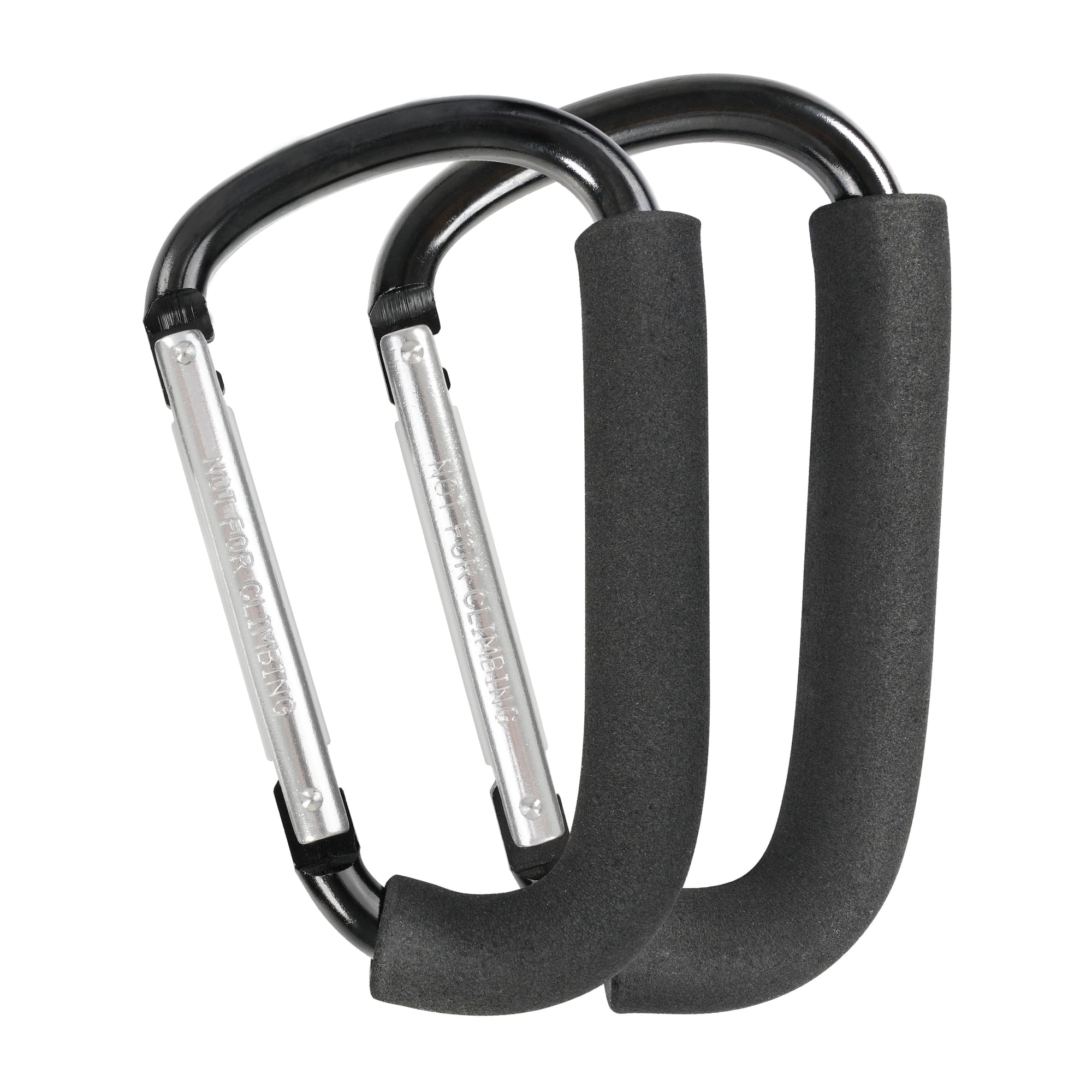 Stroller Hooks, 6.3" Large Stroller Clip, 2 Pack Stroller Hooks for Hanging Bags and Shopping, Stroller Accessories for Mommy, Large Carabiner