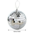 thumbnail image 2 of POINTERTECK Disco Ball Mirror Party Christmas Tree Ornament Decoration with Fastening Strap - Bright Reflective Mirror Disco Ball - for Holiday Wedding Party Dance and Music Festivals Dec, 2 of 14