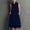 Navy, variant on Button up Dress for Women House Dresses for Women with Pockets Solid Color Sleeveless V Neck 2026 Summer Full Length Dress for Night Out and Club